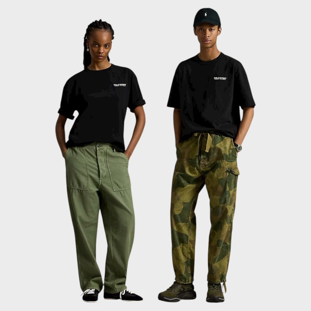 Ralph Lauren Relaxed Fit Polo Sport Jersey T-Shirt I Sort