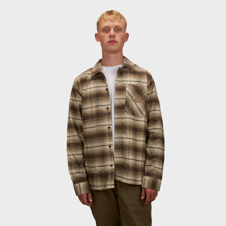 Dickies Forest Check Shirt In Imperial Green