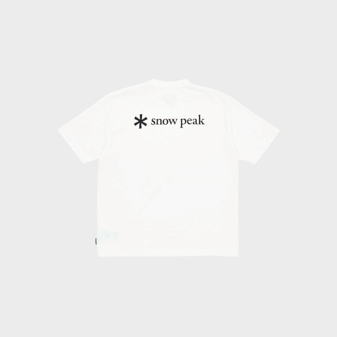 Snow Peak Back Logo T-shirt i Off White
