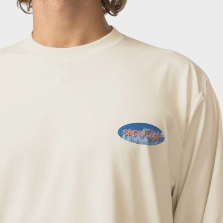 Snow Peak Campscape langærmet T-shirt i bomuldsblanding longsleeve