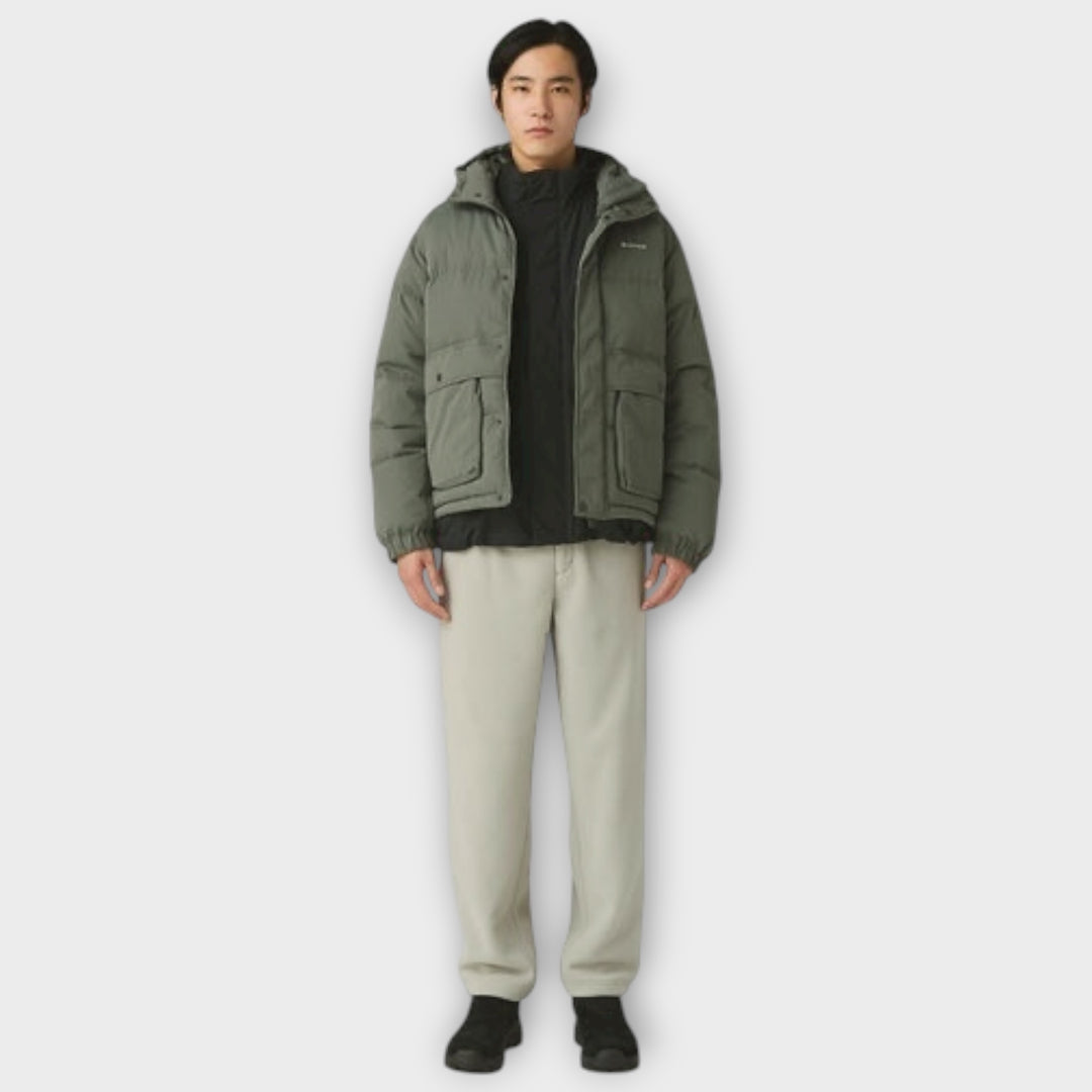 Snow Peak Everyday Down Jacket i Charcoal unisex set bagfra