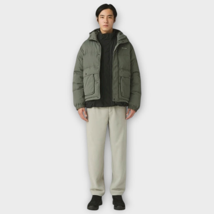 Snow Peak Everyday Down Jacket i Charcoal unisex set bagfra