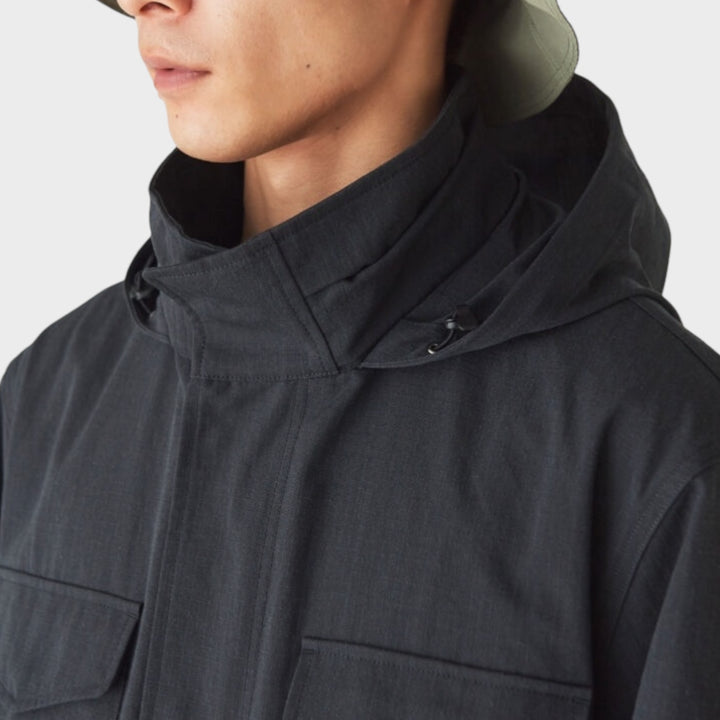 Snow Peak Takibi Ripstop Field Jacket In Black