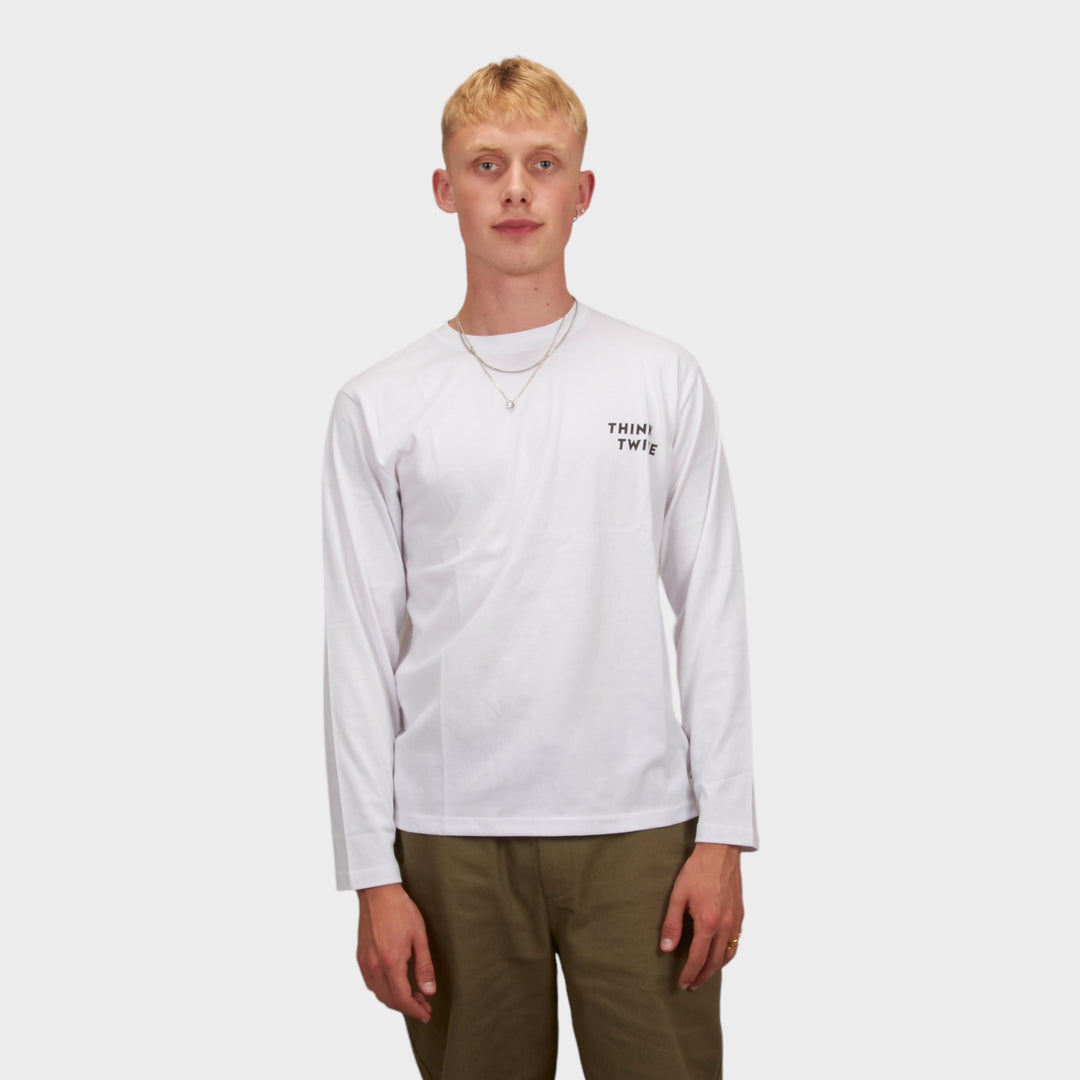 Snow Peak Think Twice Long Sleeve T-shirt I Hvid