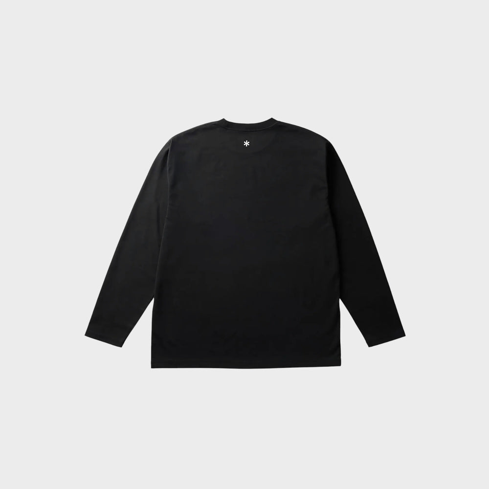 Snow Peak New Standard Logo Longsleeve T-shirt i Sort