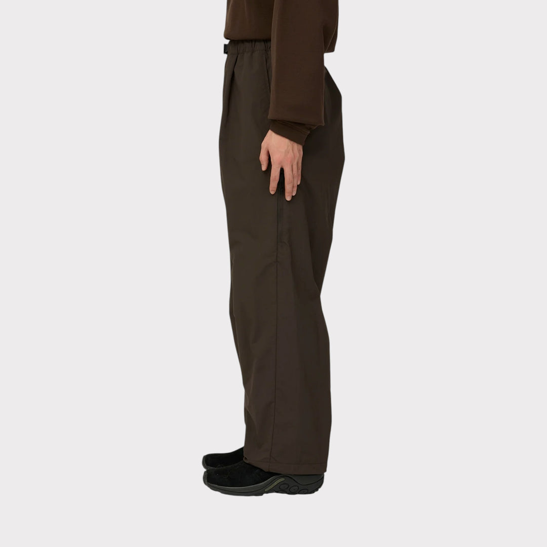 SNOW PEAK Nylon Double Rip Pants i Dark Brown