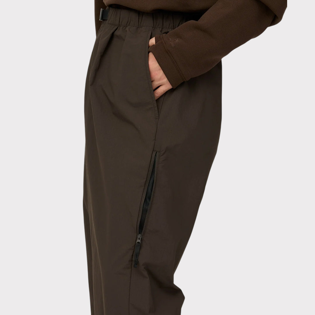 SNOW PEAK Nylon Double Rip Pants i Dark Brown