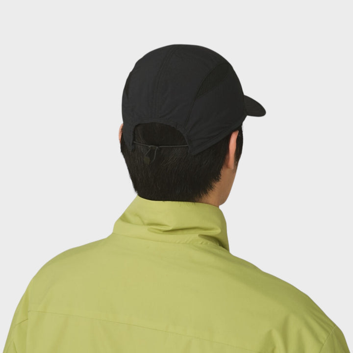 Vintage-inspireret garment-dyed kasket i sort fra Snow Peak 