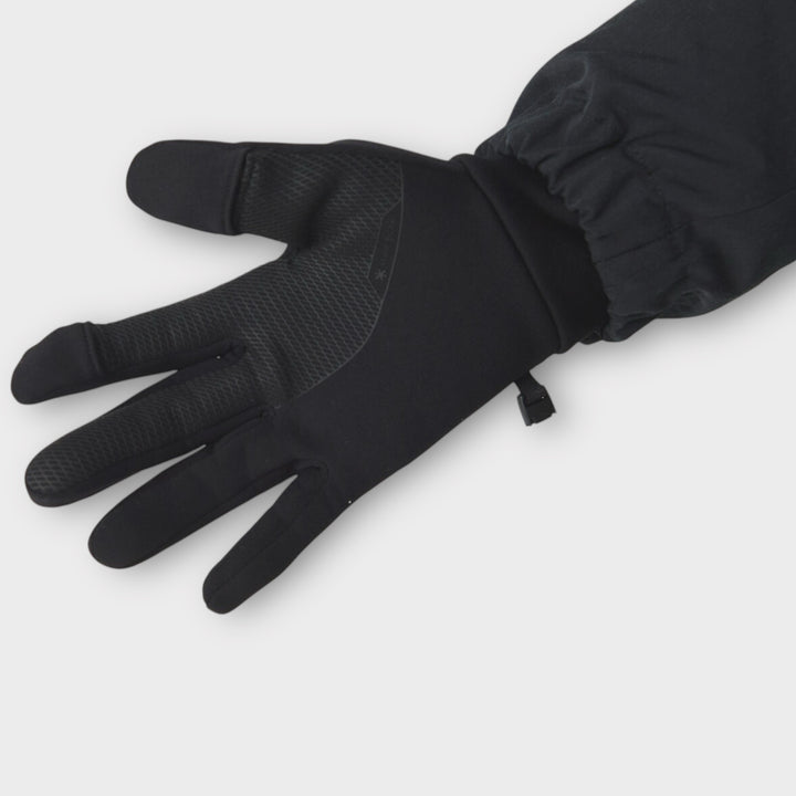 Snow Peak Polartec Power Stretch Handsker i grå til udendørs brug