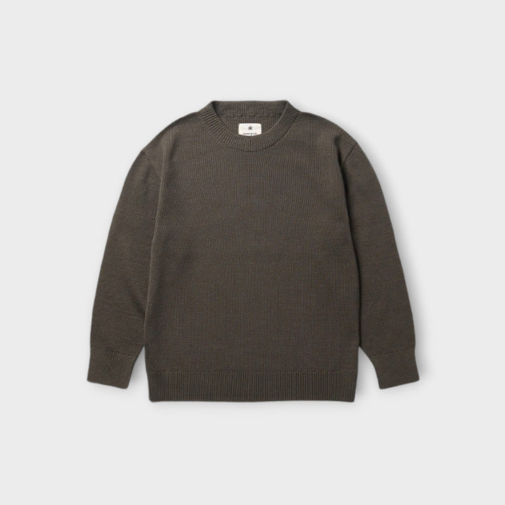 Snow Peak Strik Crew Neck I Grøn