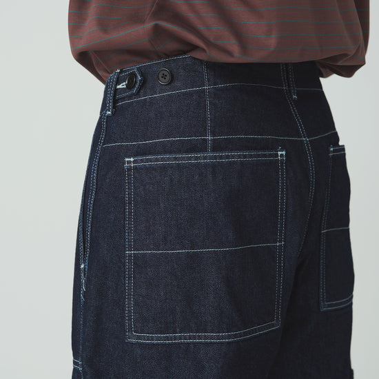 Indigo denim pants med outdoor funktioner fra Snow Peak