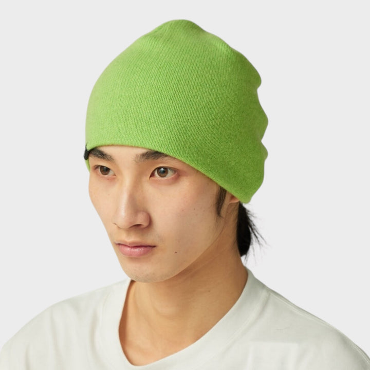 Snow Peak Washable Wool Knit Cap grøn strikhue i uld mænd outdoor unisex