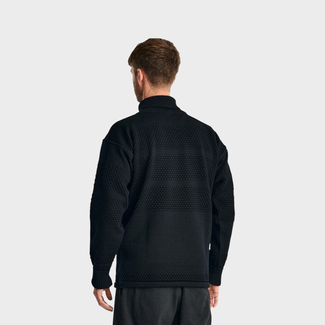 Tidløs sømandstrøje fra S.N.S Herning i navy blå uld