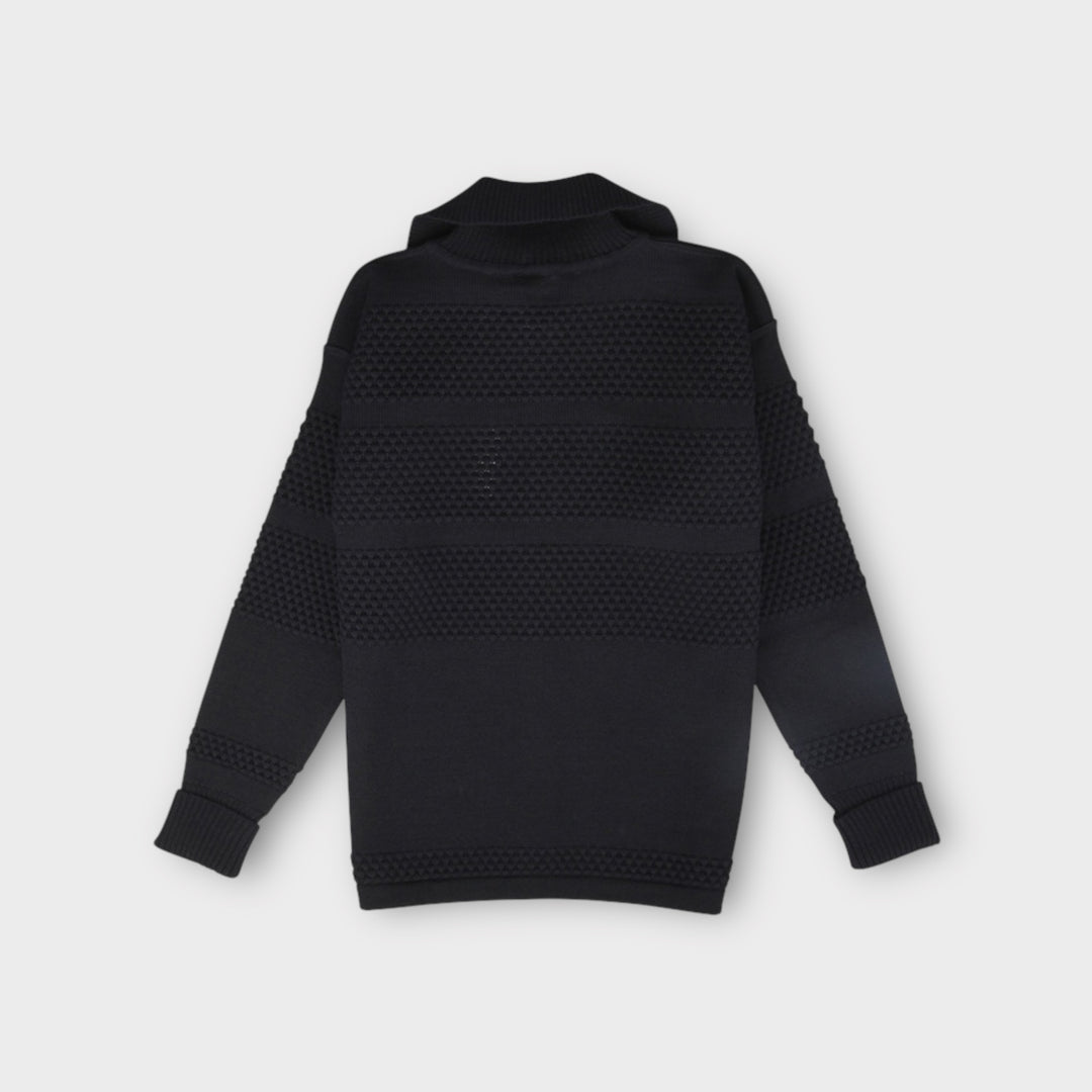 Fisherman Full Zip fra S.N.S Herning – tidløs navy sømandstrøje