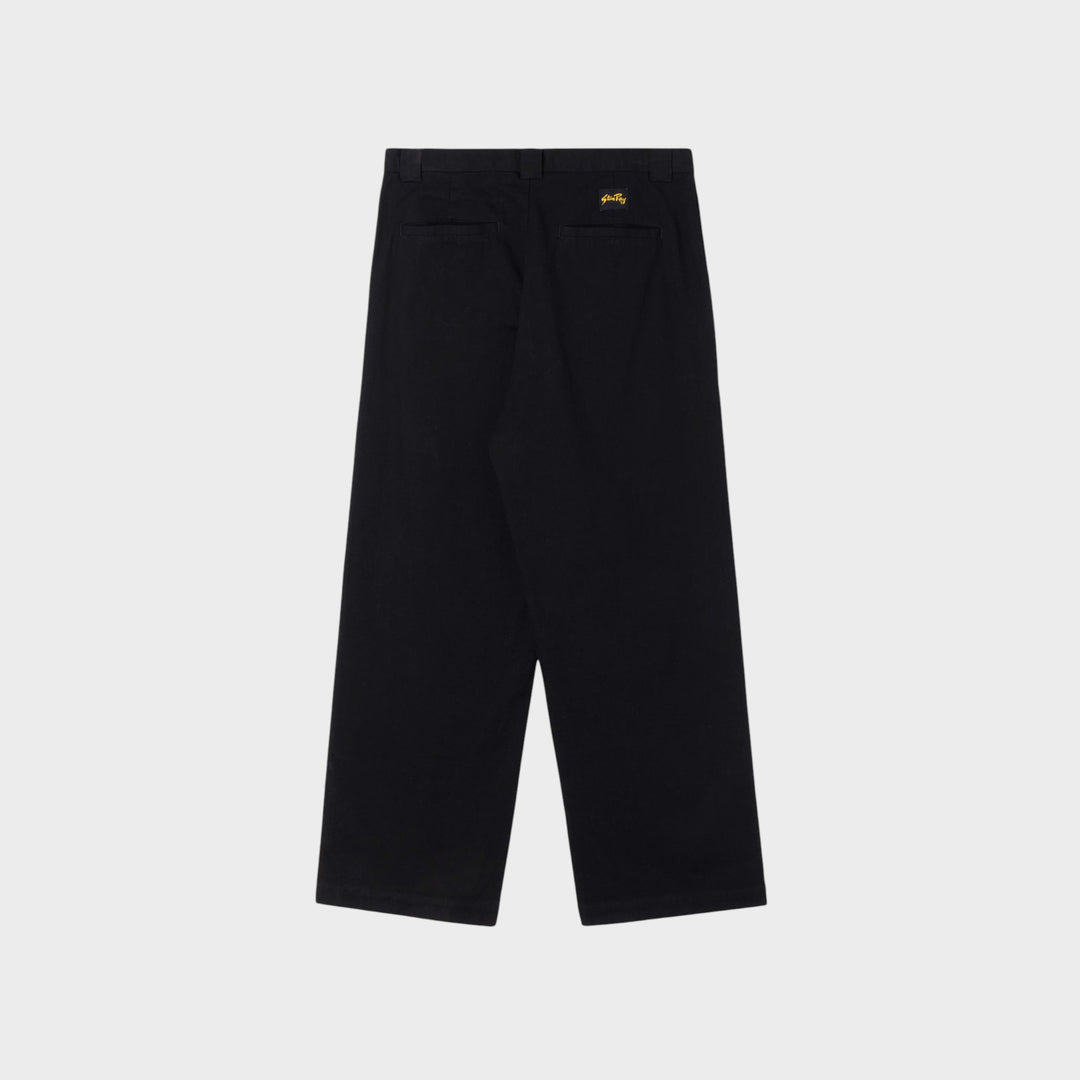 Stan Ray A Pant i Black Canvas set bagfra med indstukne baglommer og logomærke