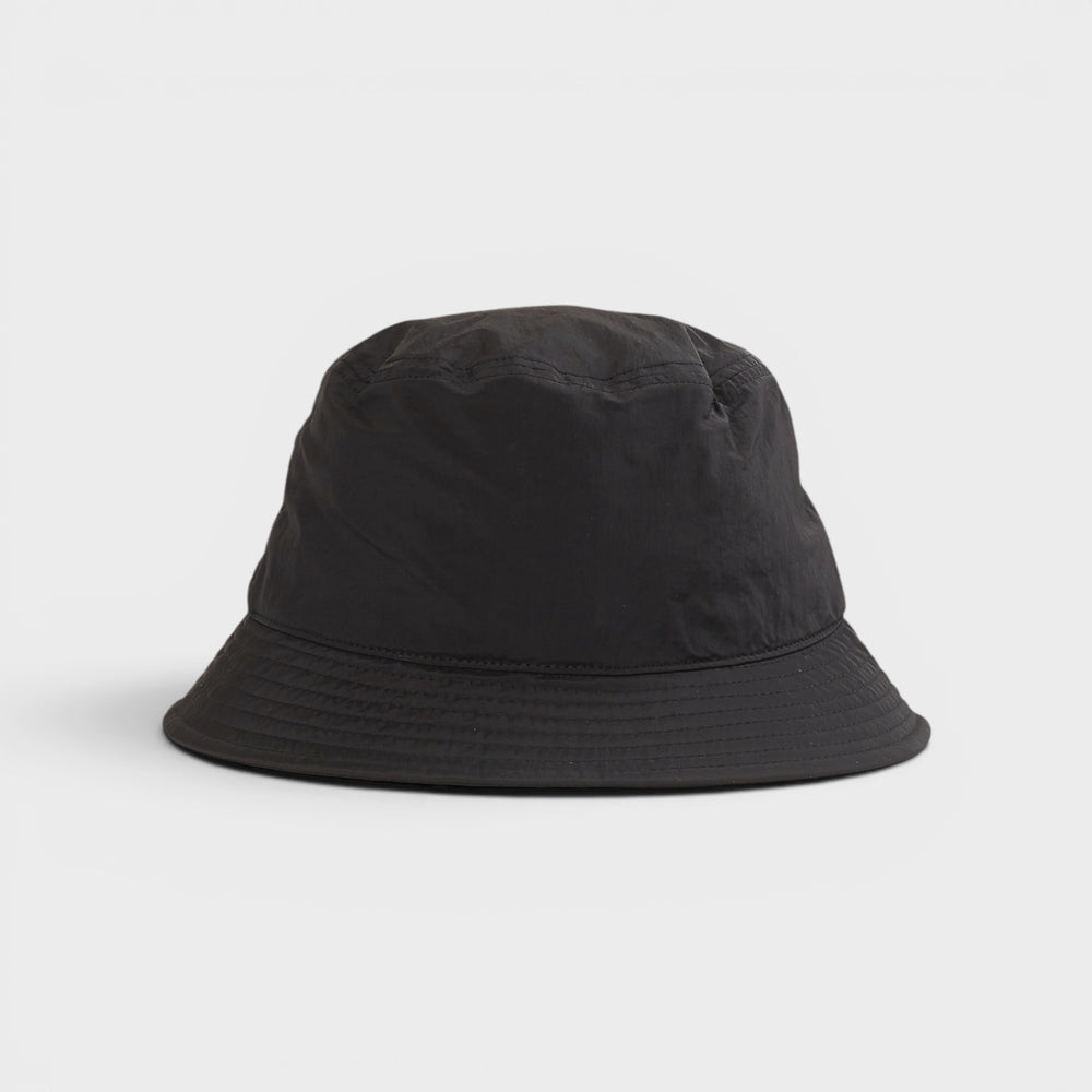 Stone Island bucket hat i sort med Compass embroidery