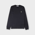 Stone Island Compass Patch Jersey Langærmet I Navy