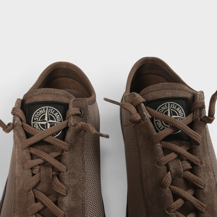 Stone Island low top sneaker i sort til herre
