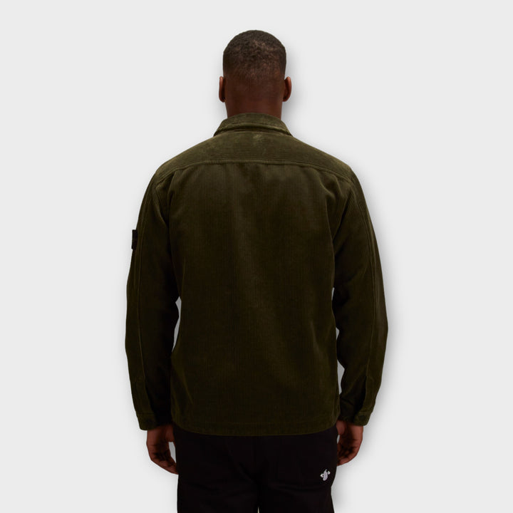 Stone Island 11604 Corduroy Overshirt I Grøn