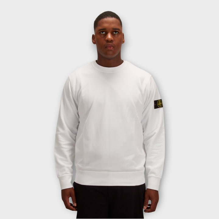 Stone Island K1S156100044 Felpa Crewneck i Hvid