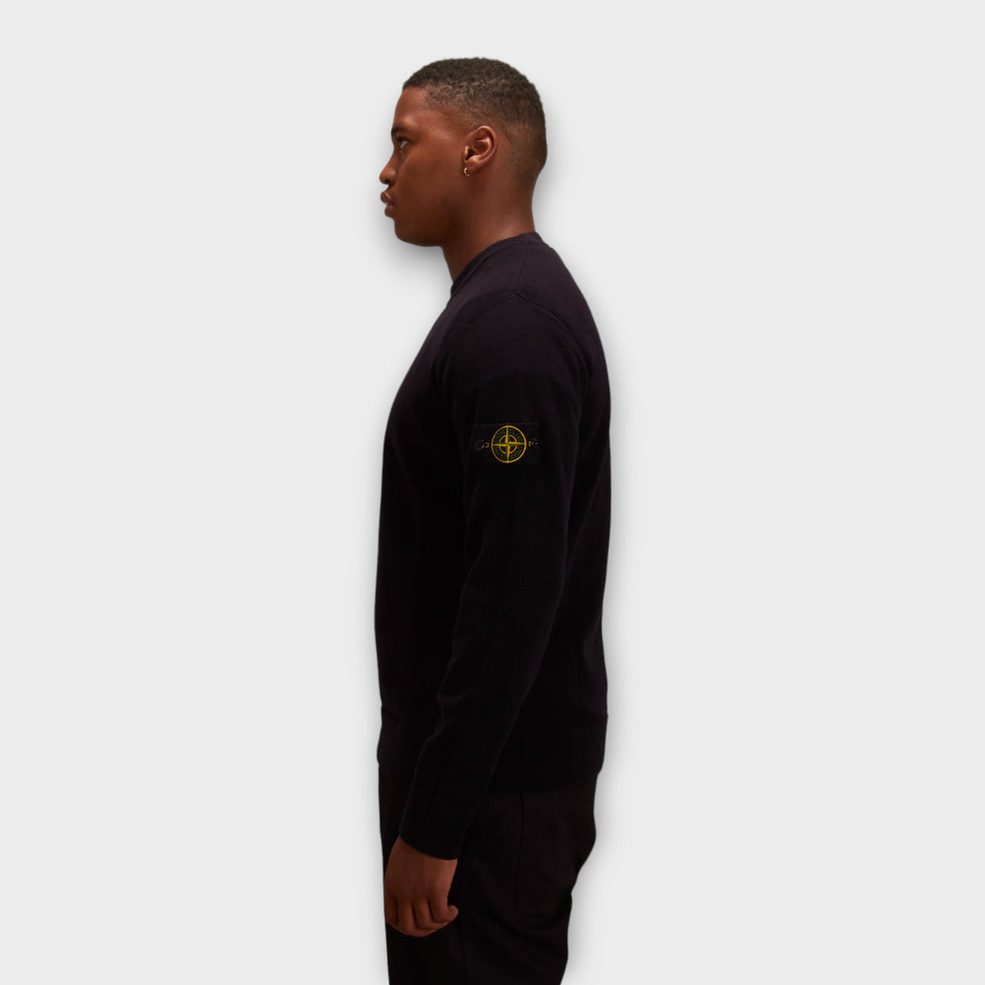 Stone Island 526A1 Uld Crewneck I Navy