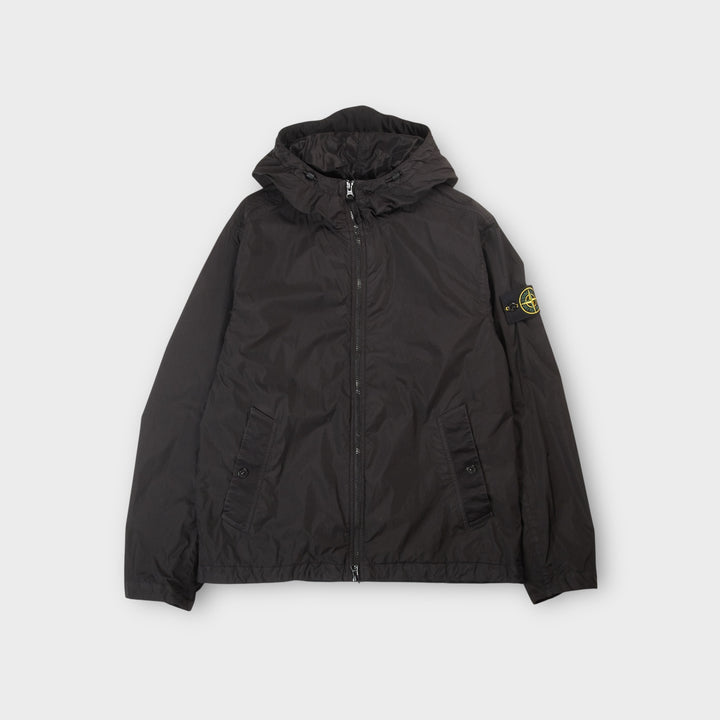 Stone Island Garment Dyed Crinkle Reps Nylon Jakke I Sort