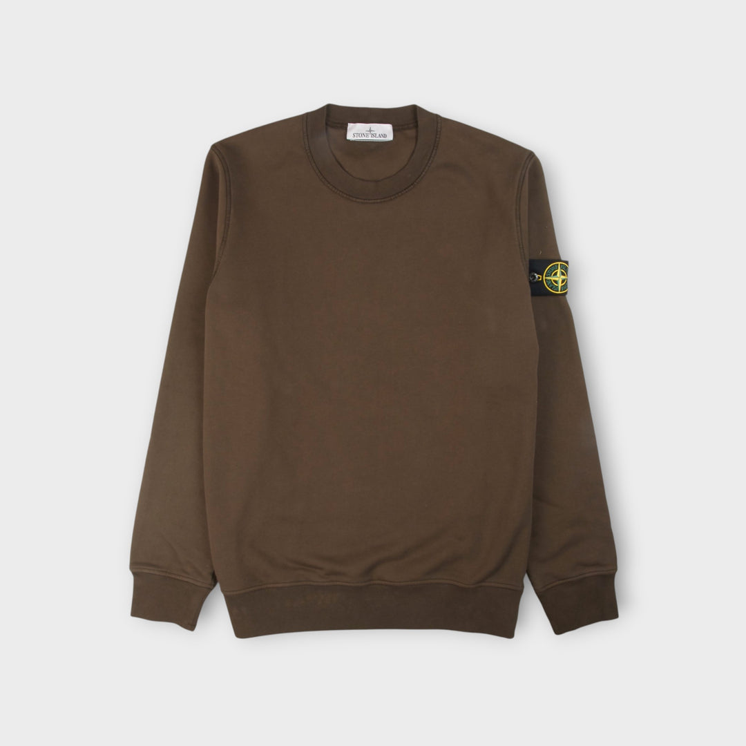 Stone Island Felpa Crewneck i Dusty Brown.