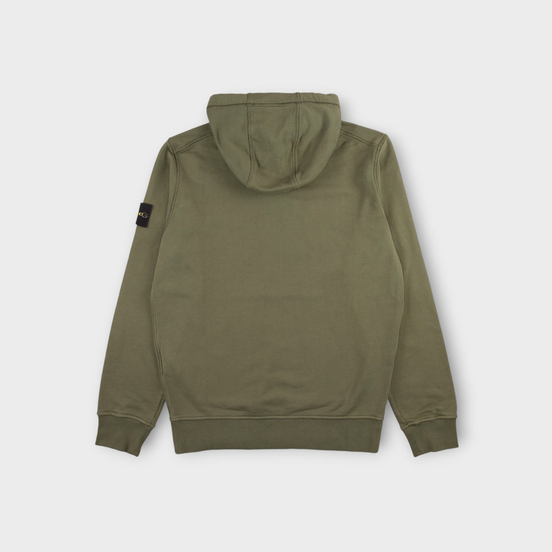 Stone Island 64151 Felpa Hoodie I Grøn