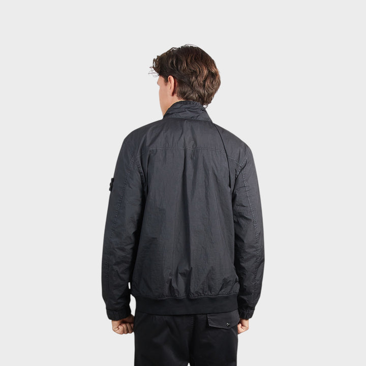 Stone Island Garment Dyed Crinkle Reps Jakke i Sort