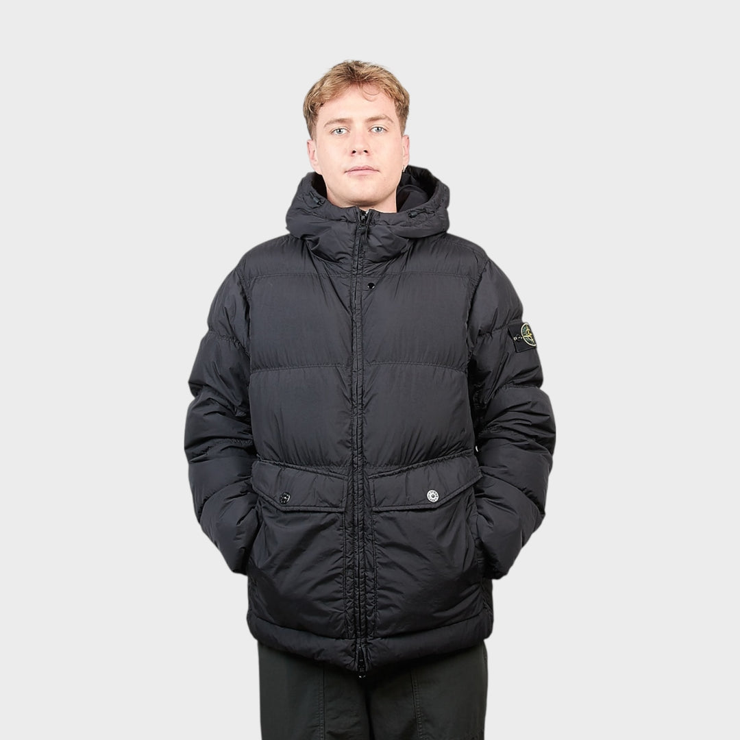 Herrejakke Stone Island med aftageligt logo