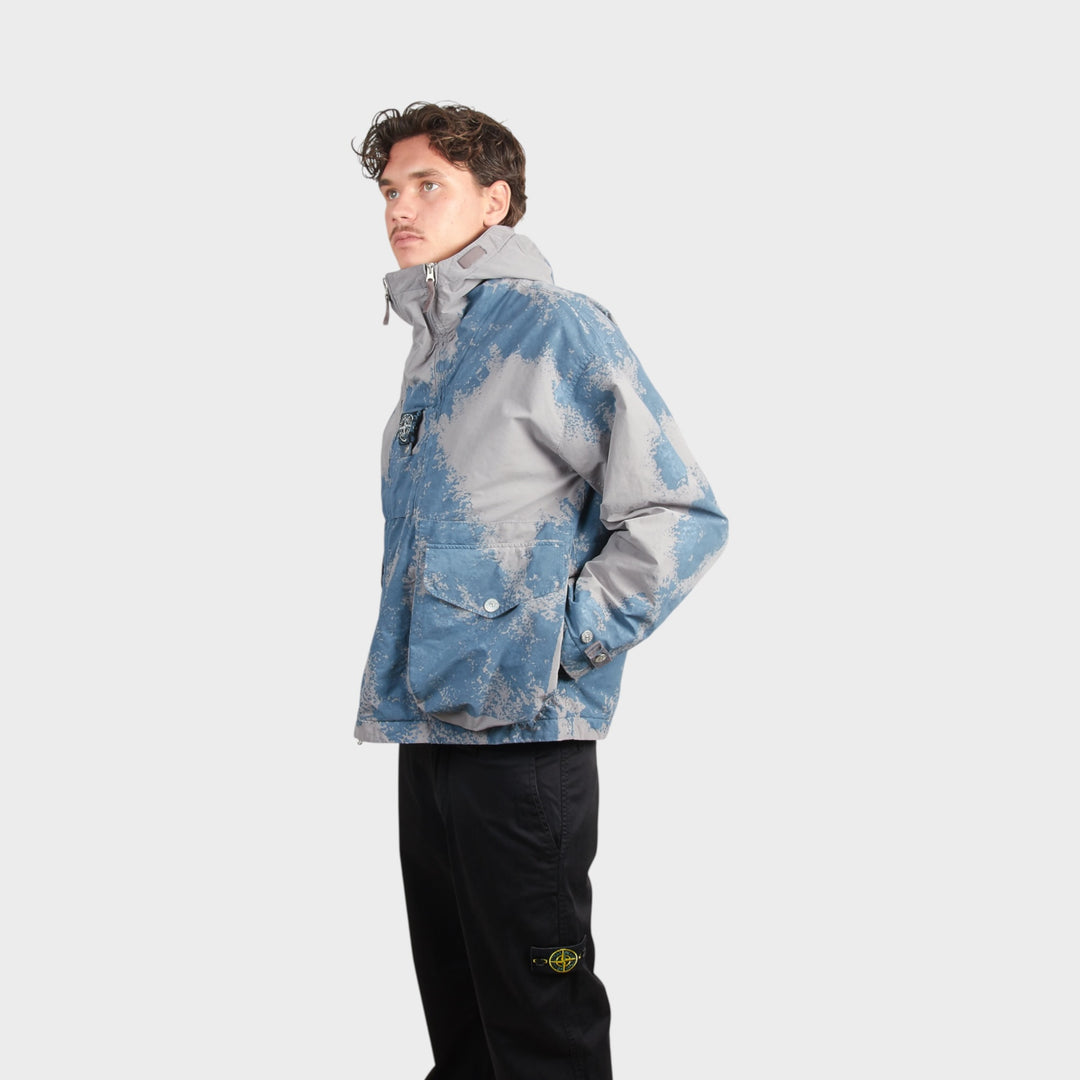 Stone Island Hand Painted David Light-TC Jakke i Grey/Blue