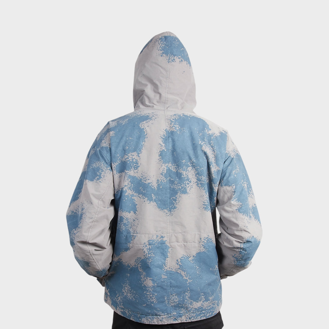Stone Island Hand Painted David Light-TC Jakke i Grey/Blue