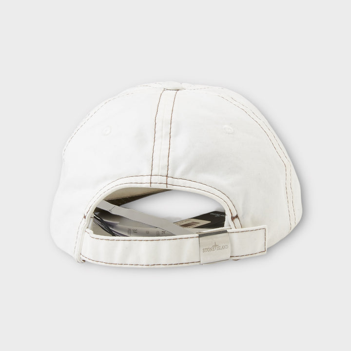 Stone Island herrekasket i off white med logo foran