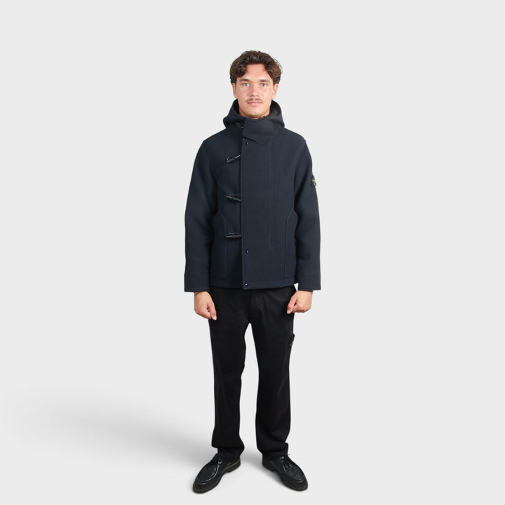 Stone Island Heavy Melton Jakke i Navy