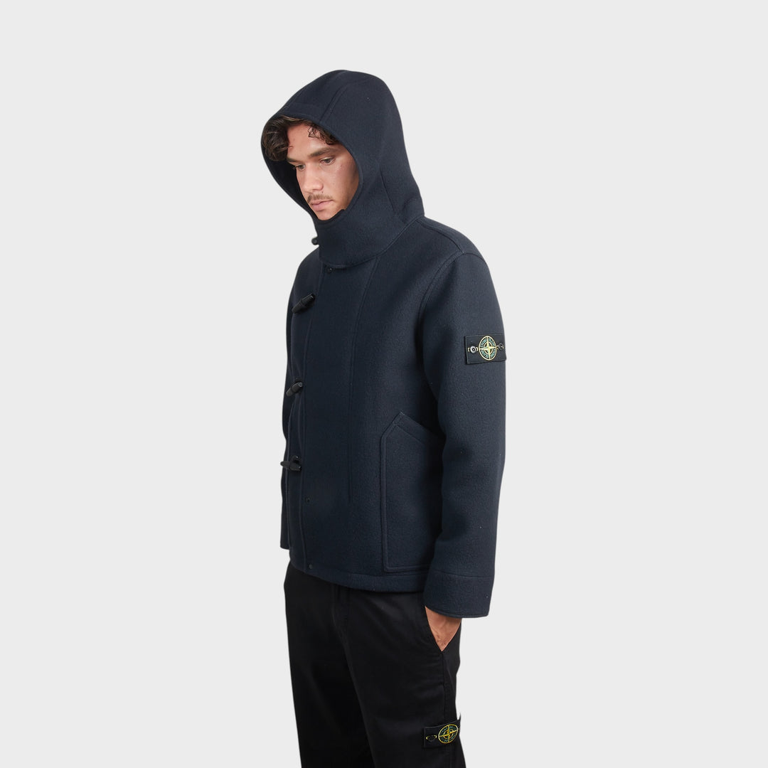 Stone Island Heavy Melton Jakke i Navy