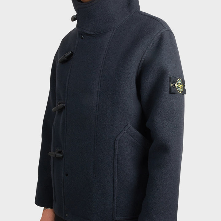 Stone Island Heavy Melton Jakke i Navy