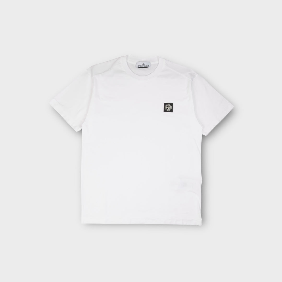 Stone Island Klassisk T-Shirt i Hvid