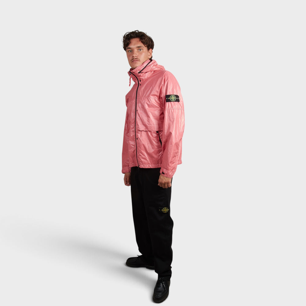 Stone Island Light Nylon 3L-TC Hooded Jakke i Pink