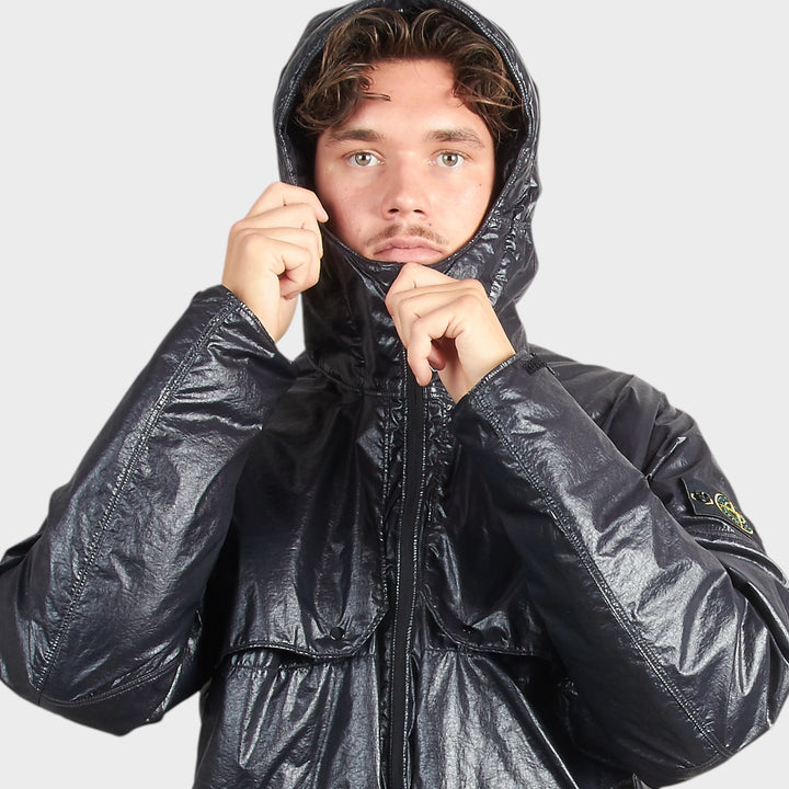 Stone Island Light Nylon 3L-TC Jakke i Sort