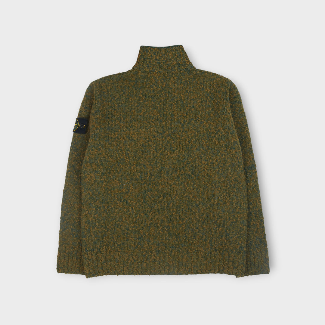 Stone Island half zip strik med Compass Badge på ærmet.