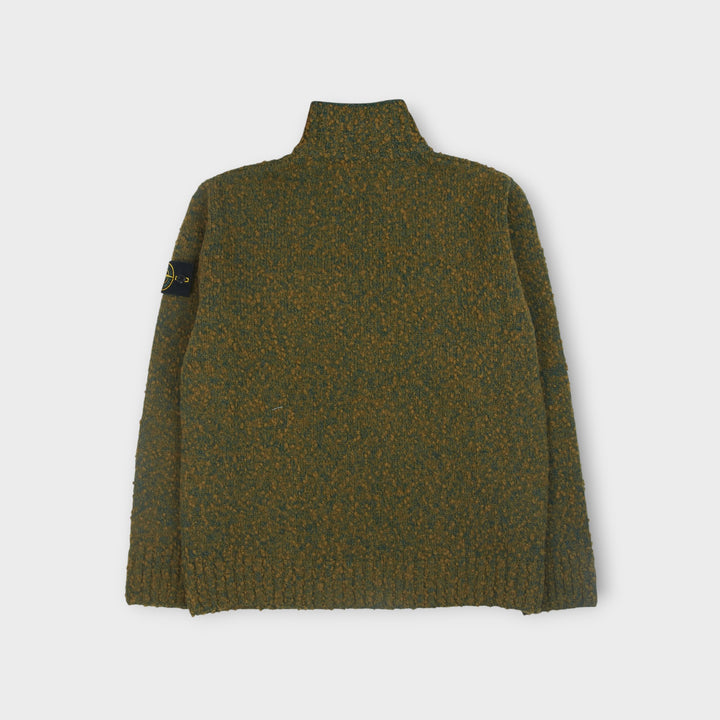 Stone Island half zip strik med Compass Badge på ærmet.