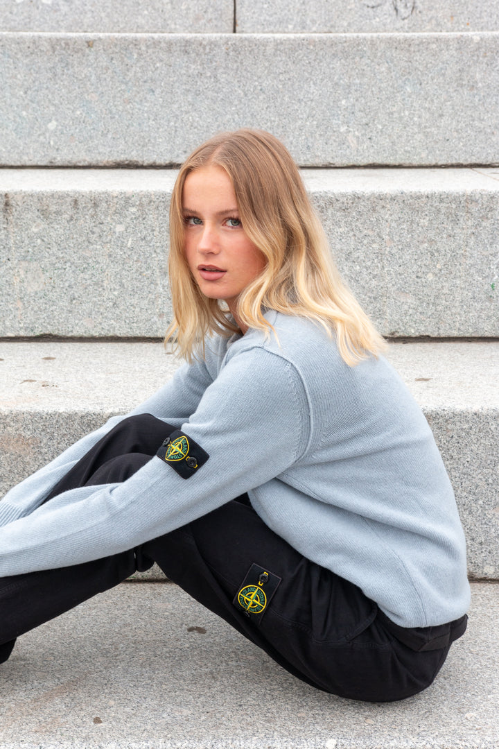 STONE ISLAND Maglia RWS Knit i SKY BLUE