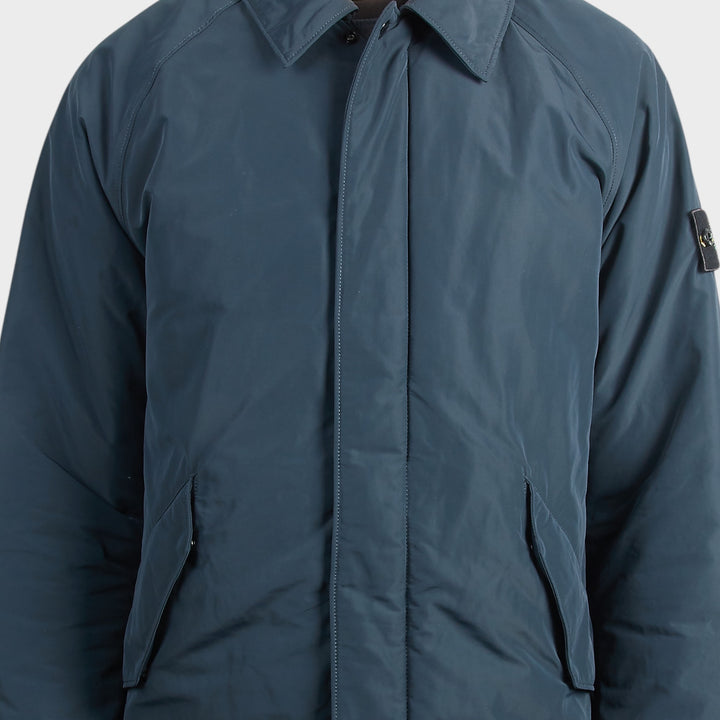 Stone Island Micro Reps Long Jacket i Navy