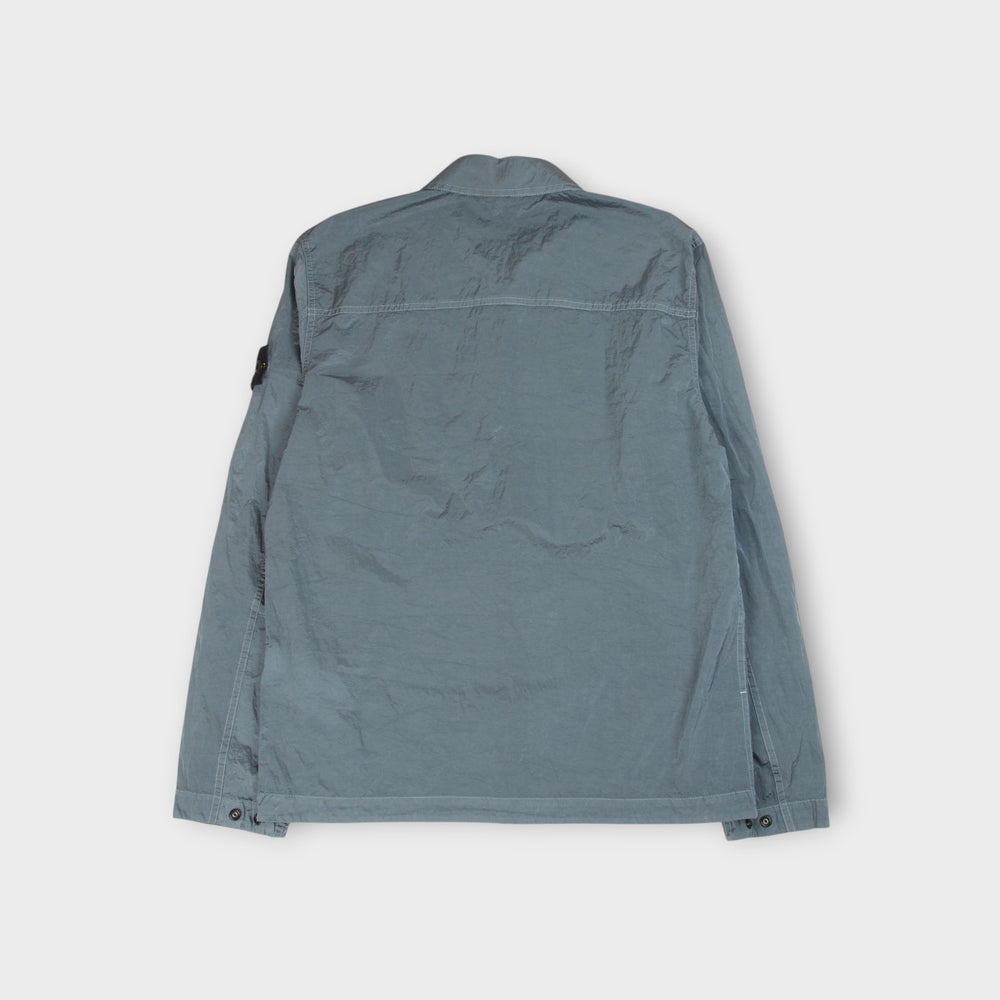 Stone Island Nylon Overshirt i Elemental Blue