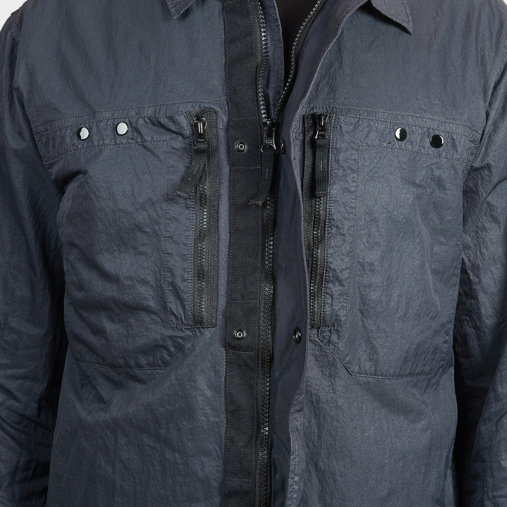 Stone Island Nylon Overshirt i Navy