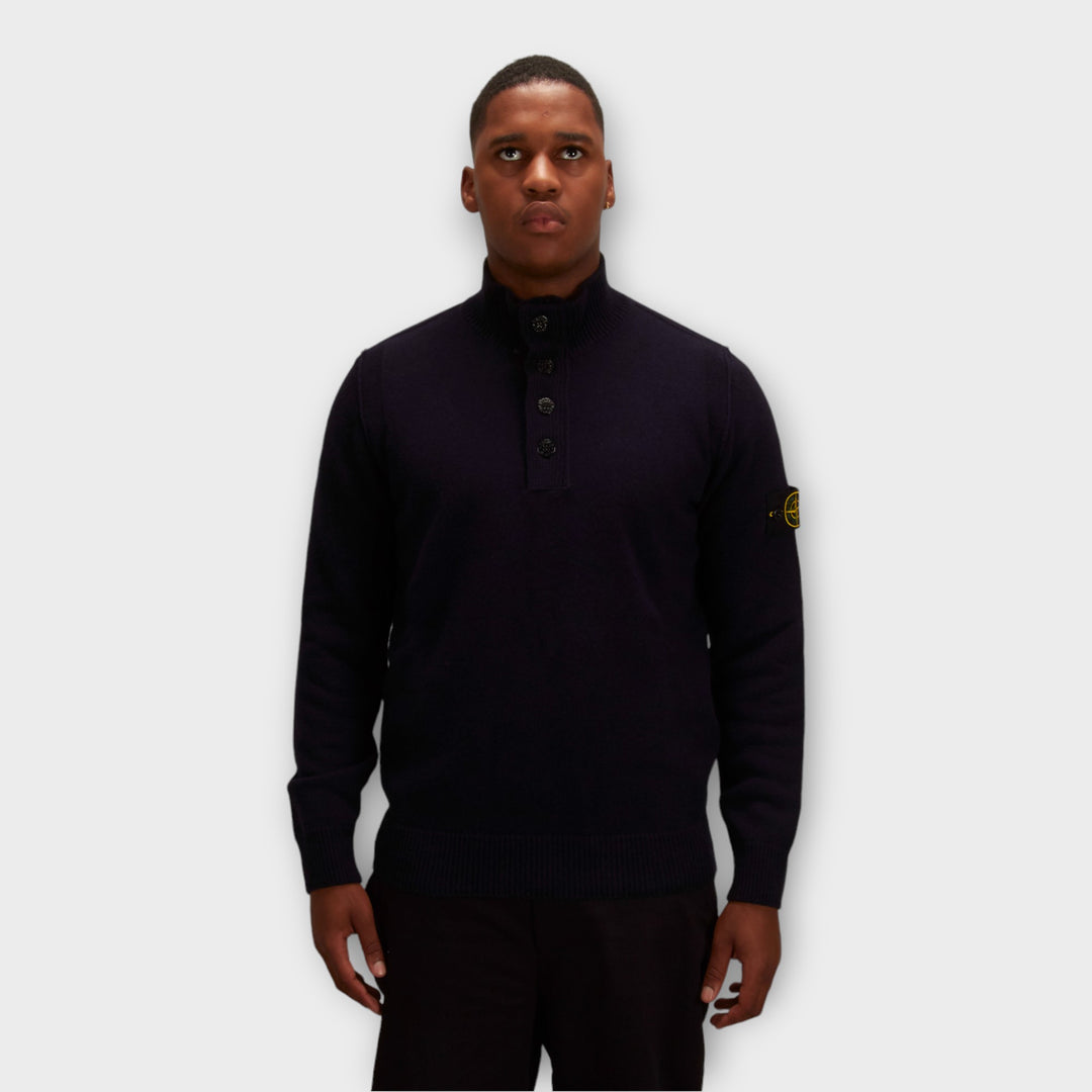 Stone Island 540A3 Q-zip Strik I Navy