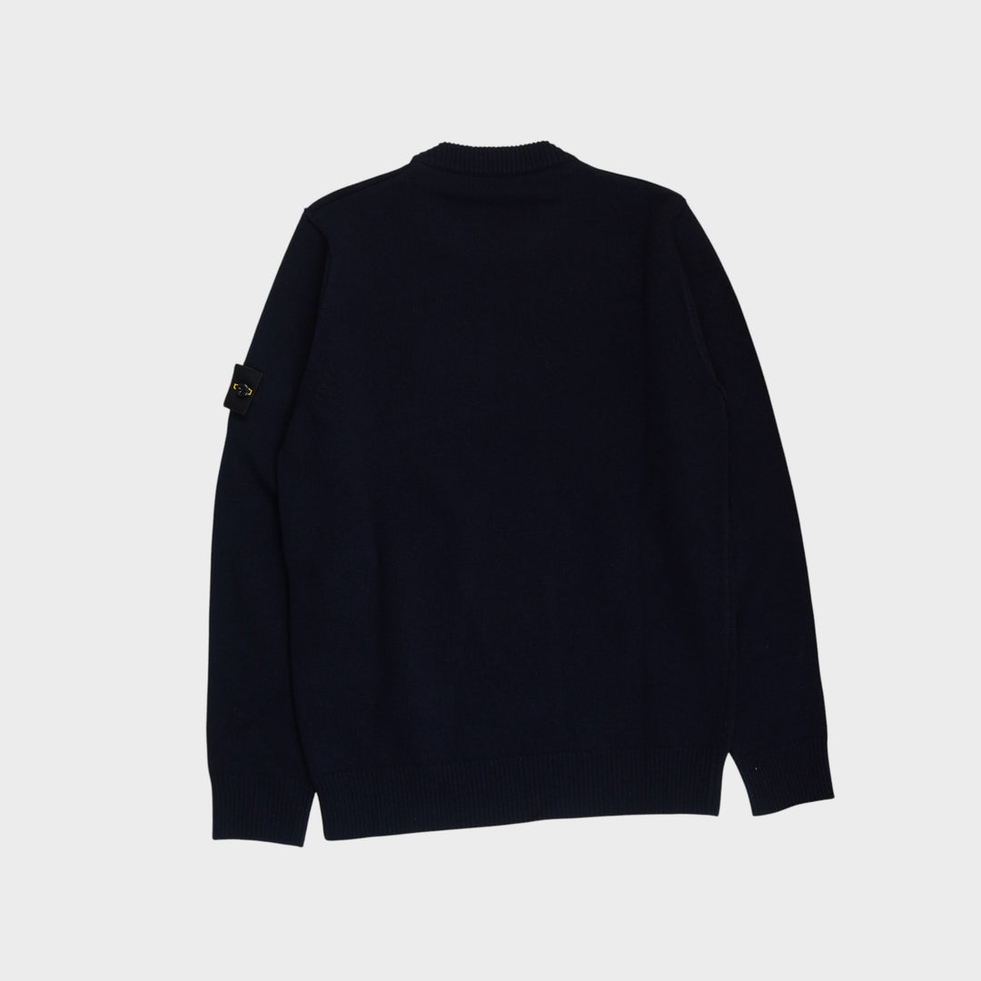 Stone Island RWS uldstrik i Navy set bagfra