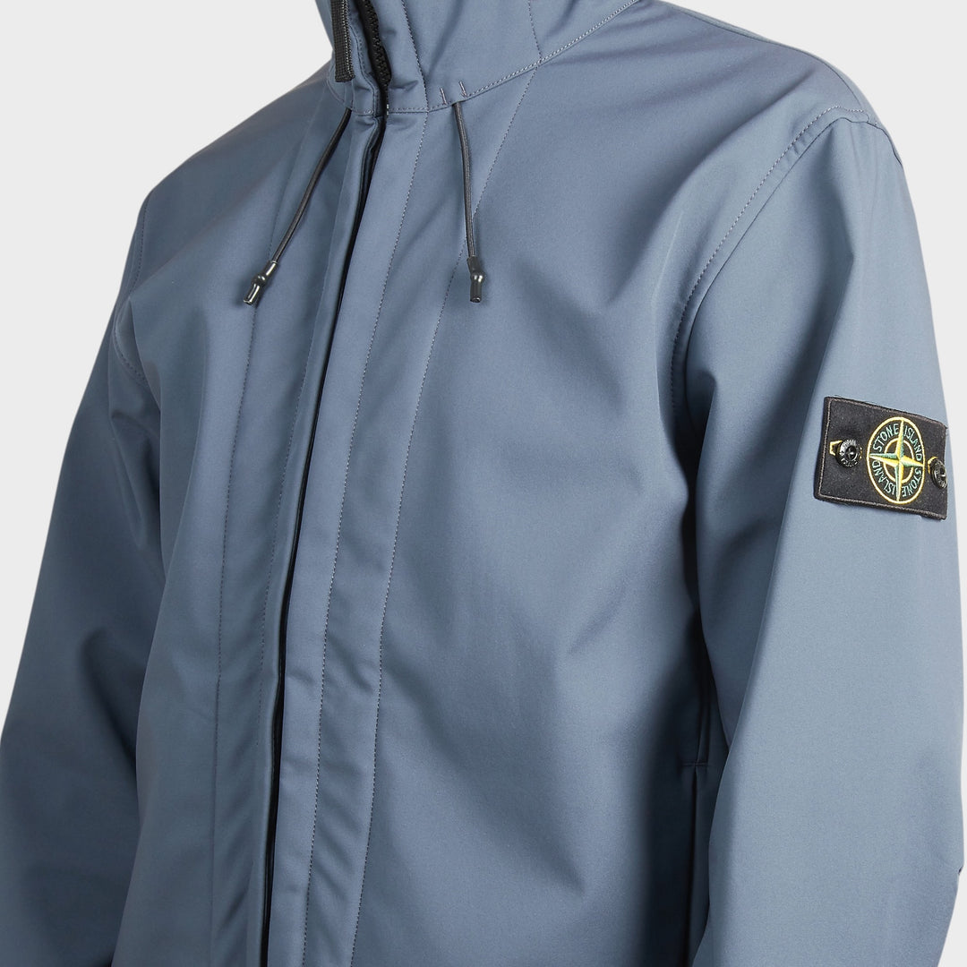 Stone Island Soft Shell-R E.Dye Technology Jakke i Blue