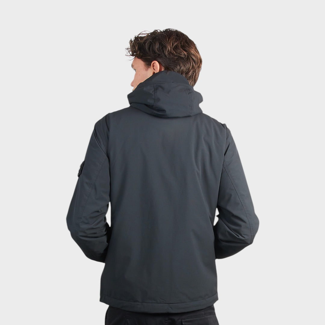 Stone Island Soft Shell-R E.Dye Technology Jakke i Sort