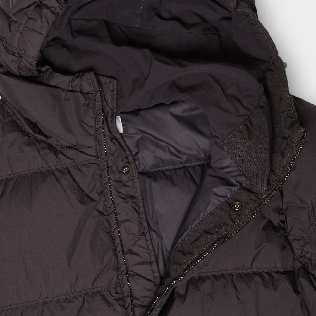 Stone Island sort dunjakke med skjulte lommer